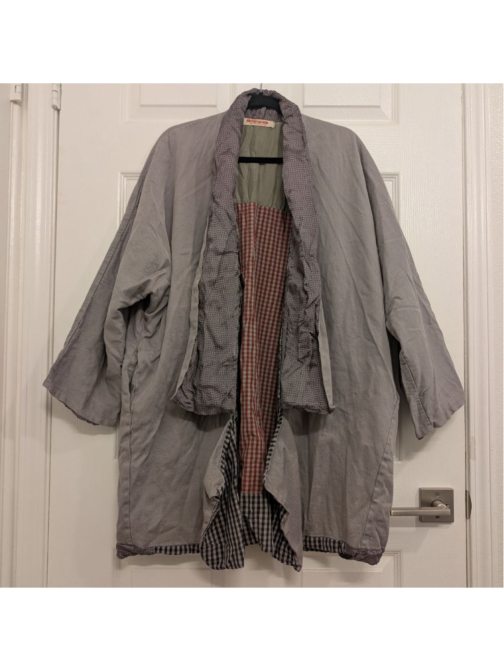 Cocon Commerz PRIVATSACHEN "Ebenfluss" Kimono Coat – Organic Cotton & Silk – OS - Picture 2 of 11